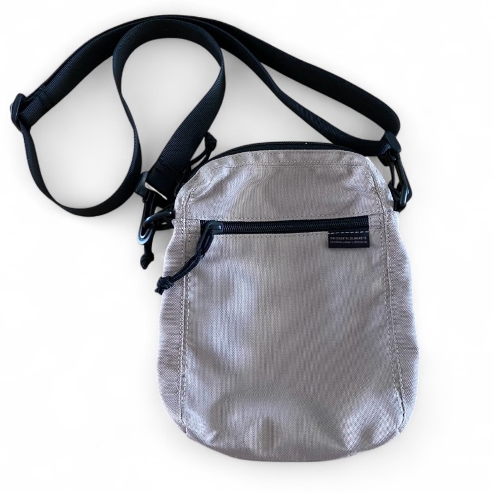 H&M Gray‎ Crossbody Strappy Zippered Satchel Festival Concert Womens Bag